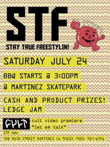 STF BMX Ledge Jam & BBQ Flyer
