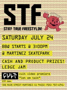 STF BMX Ledge Jam & BBQ Flyer