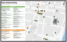 Baker Oakland Office Restaurant Map