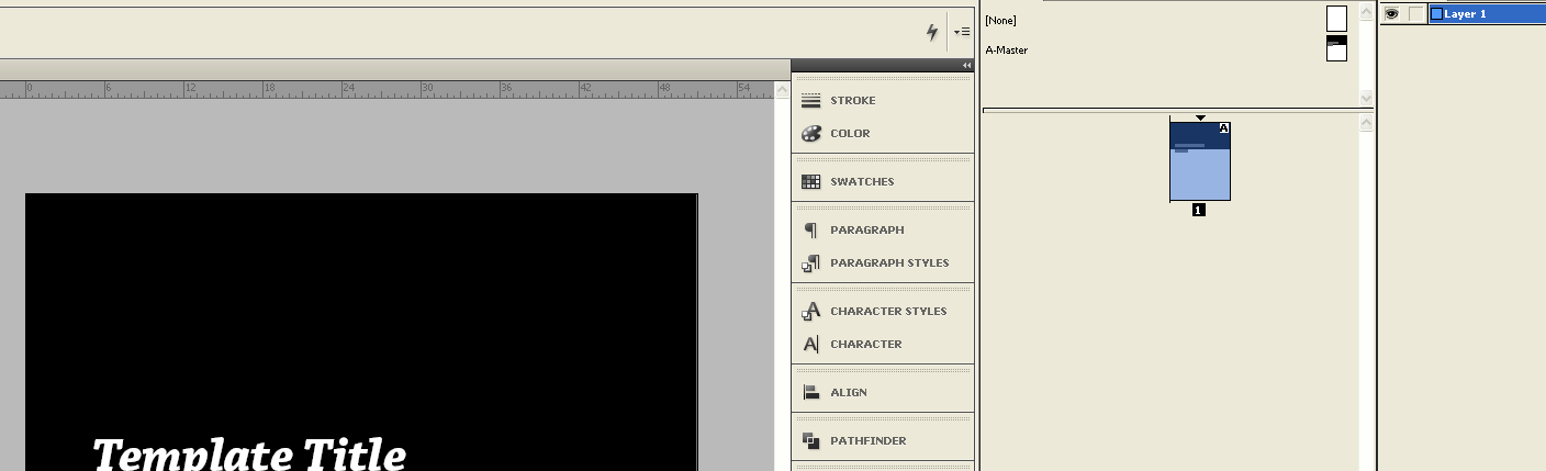 Placeholder Text Indesign BG Cartography » Master Page Placeholder Text, InDesign