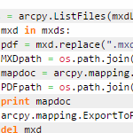 Batch export mxds in a folder