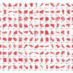 30×40 US International Airports Print